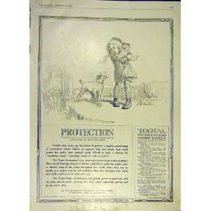  Tootal Fabrics Cotton Child Cat Dog Advert Print 1916 