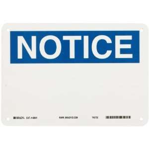  , Blue on White Blank Sign   Preprinted Headers, Legend Notice