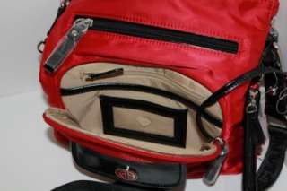 NEW Giani Bernini Handbag Red Nylon Crossbody Bag $68  