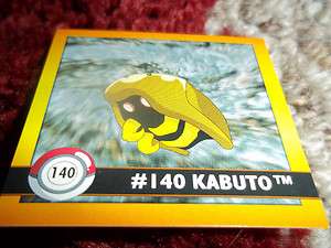 Kabuto # 140 Pokemon Artbox Stickers Collection Cards  