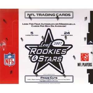  2007 Leaf NFL Rookies And Stars Hobby Cards, 24 Packs 
