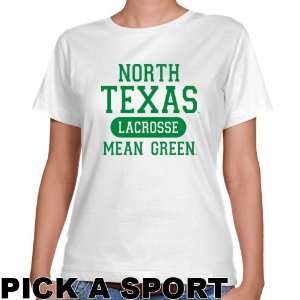  North Texas Mean Green Ladies White Custom Sport Classic 