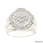 Diamond Ice Out Hip Hop Bling Ring .10 carats Ice 925 man mens teen