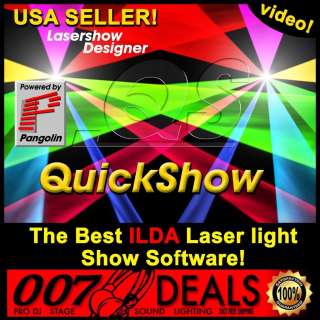   20 FB3 Pangolin RGB USB Laser Show Designer Software Interface ilda DJ