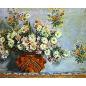 FRAMED oil paintings   Claude Monet   24 x 20 inches   Chrysanthemums
