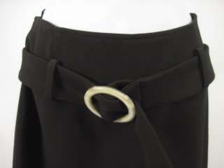 THALIAN XTRACT Brown Belt Straight Mini Skirt Size 2  
