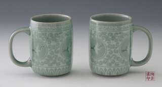 Porcelain Flower Ceramic Pottery Tea Coffee Cup Mug Set  