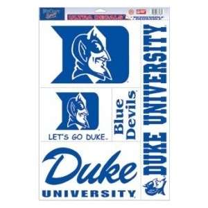  Duke Blue Devils 11x17 Ultra Decal Sheet   6 Sheet 