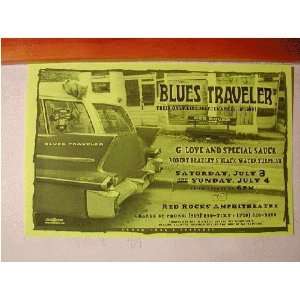  Blues Traveler Handbill Poster Denver Traveller 