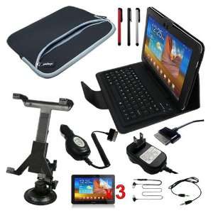  Case With Bluetooth Keyboard +Earphone Headset With ON OFF Switch 
