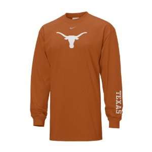  Texas Longhorns Nike Classic Logo Long Sleeve Tee Sports 
