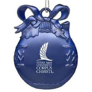 Texas A&M University   Corpus Christi   Pewter Christmas Tree Ornament 