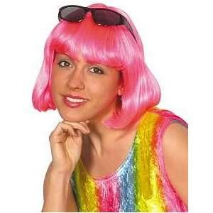  Ukps Party Wig   Bob 12Inch Bright Pink Toys & Games