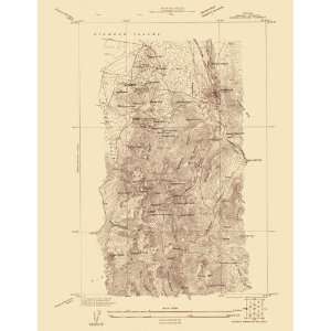    USGS TOPO MAP EUREKA MINING DISTRICT NV 1927