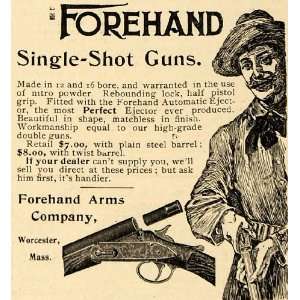 1898 Ad Forehand Arms Single Shot Guns Pricing Rifle   Original Print 