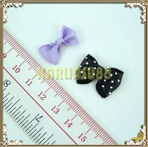 12 Cloth Bow Tie Butterfly Nail Art Decoration  
