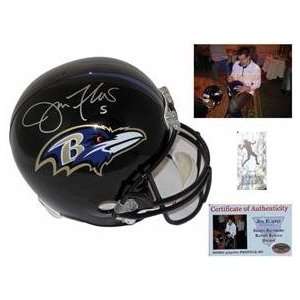  Signed Joe Flacco Helmet   Replica   Autographed NFL 