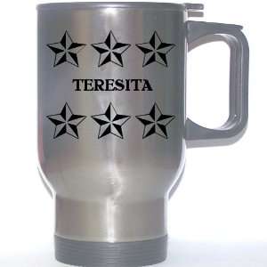  Personal Name Gift   TERESITA Stainless Steel Mug (black 