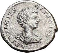 GETA 198AD Scarce QUALITY Ancient Silver Roman Coin GOOD LUCK 
