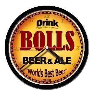  BOLLS beer and ale cerveza wall clock 