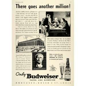   Budweiser German Monks History   Original Print Ad