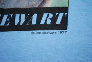 VINTAGE ROD STEWART T  SHIRT 1977 M ORIGINAL  