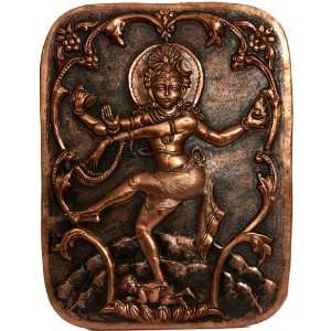   as Nataraja (Repousse Wall Hanging Plate)   Copper