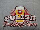 Polish Drinking Team t shirt Poland Polska Flag Eagle