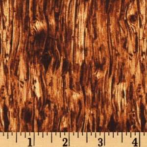  44 Wide Majestic Wings Wood Texture Auburn Fabric By The 