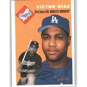  2003 Topps Heritage #220 Victor Diaz   Los Angeles Dodgers 