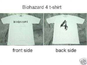 Resident Evil Game White T shirt Biohazard 4 PS2 3  
