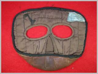 ww2 Russian flyers leather face mask marked 194?  
