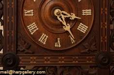 Carved Black Forest Antique Cuckoo Clock  