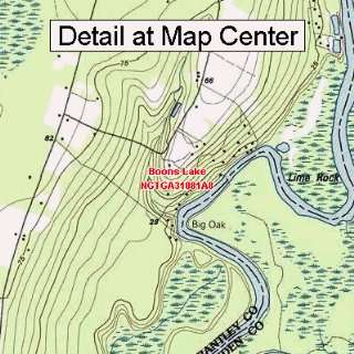  USGS Topographic Quadrangle Map   Boons Lake, Georgia 