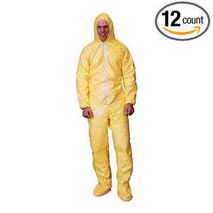 Tyvek QC Coveralls, Sewn and Bound Seams with Hood, Boots and Elastic 