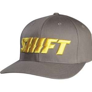   Shift Word 210 Fitted Flex Fit Hat Small/Medium Graphite Automotive