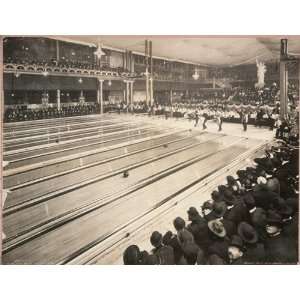  Panoramic Reprint of American Bowling Congress, Bowling Tournament 