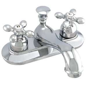  Teapot Centerset Lavatory Faucet   Metal Cross Handles 