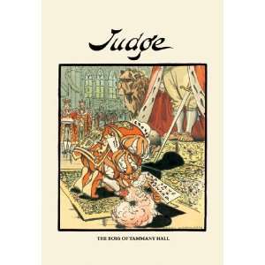  Judge The Boss of Tammany Hall 12x18 Giclee on canvas 