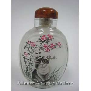  Snuff Bottle Cats & Flowers