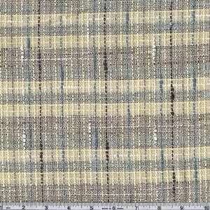  58 Wide Boucle Suiting Soft Yellow/Blue Fabric By The 