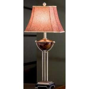  Table Lamp With Wood And Fabric Table Lamp Shade In Antique 