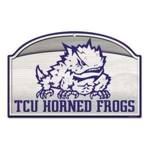  TCU Horned Frogs Wood Sign