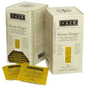 Tazo Green Ginger Green Tea Filterbags with Dispenser, Six (6) 24 