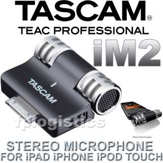 Tascam iM2 Portable Stereo Microphone Attaches to iPad / iPhone / iPod 