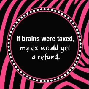  If Brains were Taxed Cocktail Napkins