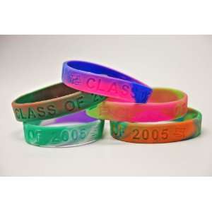  Rubber Class of 2005 Mixed Color Bracelets (36 Pack 