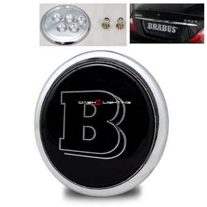  Mercedes Benz Brabus Style Trunk Emblem   Black 