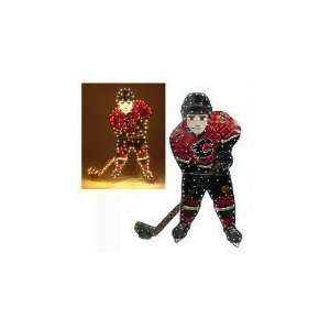  Calgary Flames 44 Light Up Player Lawn Figure   NHL 