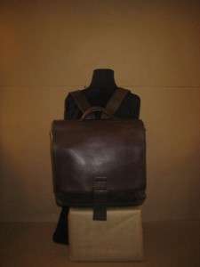 VILLAGE TANNERY SEVESTET Rare Handmade Thick Brown Leather Backpack 